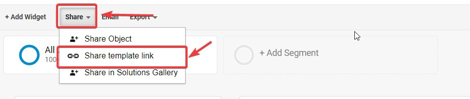 share dashboard google analytics
