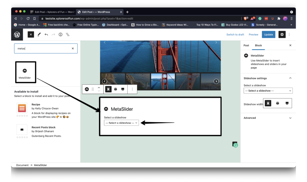 how to add metaslider to wordpress