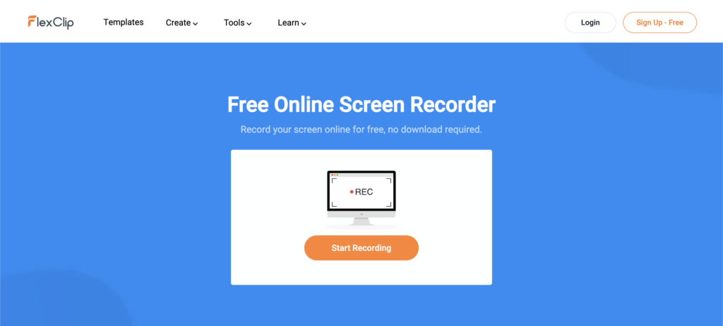 flexclip screen recorder